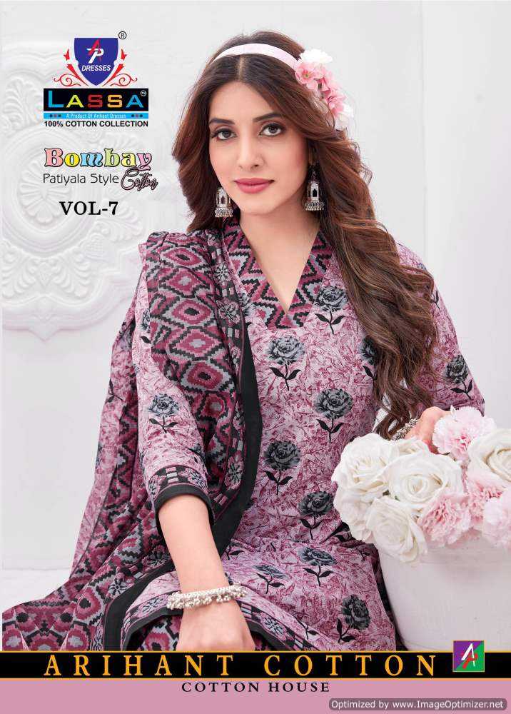 bombay patiyala style cotton vol 7 by ap lassa cotton amazing salwar suits collection