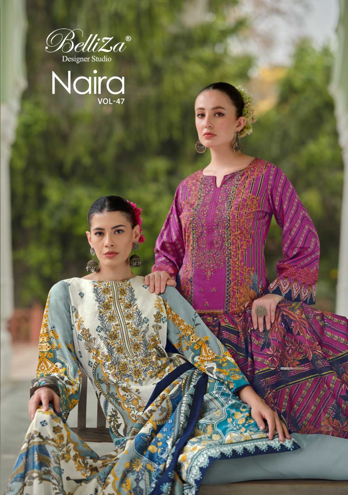 Naira vol 47 by belliza regular wear unstitch pakistani salwar kameez