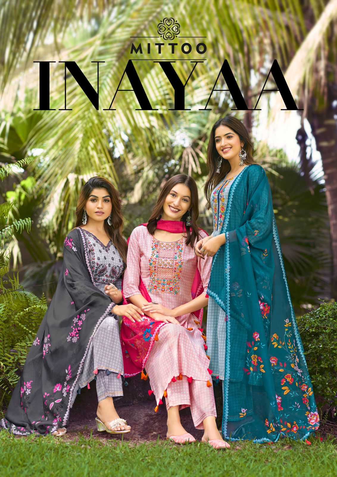 mittoo presents innaya new trendy readymade threadwork salwar kameez