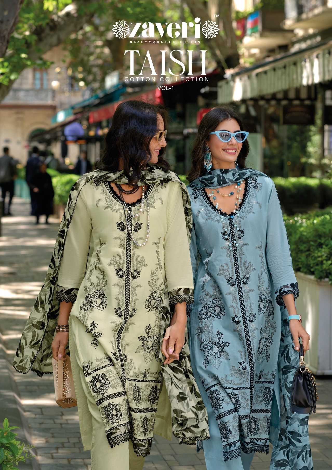 zaveri taish vol 1 hit ethnic style cambric cotton full stitch pakistani salwar suit