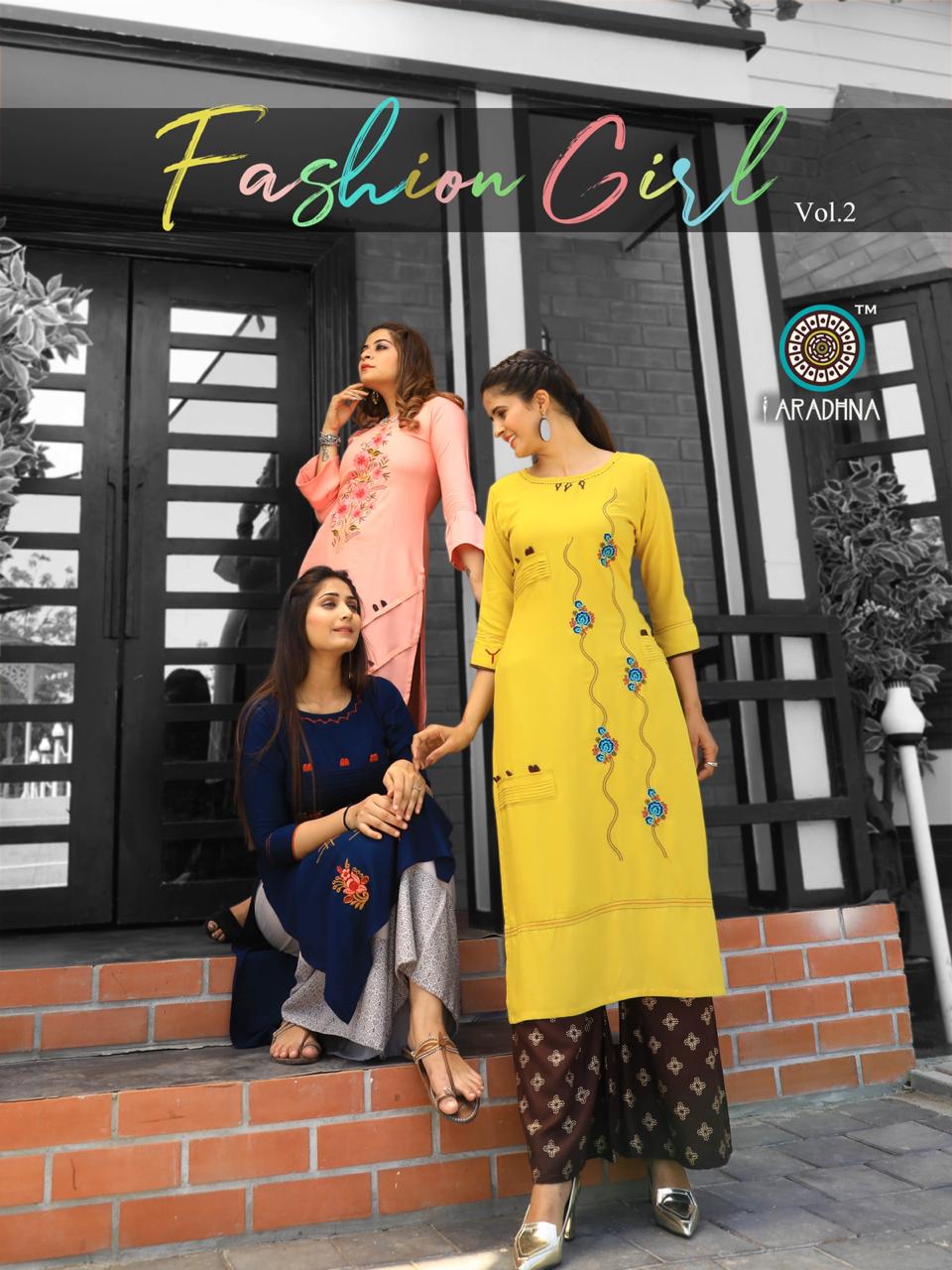 Vivek Fashion Fashion Girl Vol 2 5001-5008 Georgette Print Salwar Kameez Catalog At Wholesale Rate