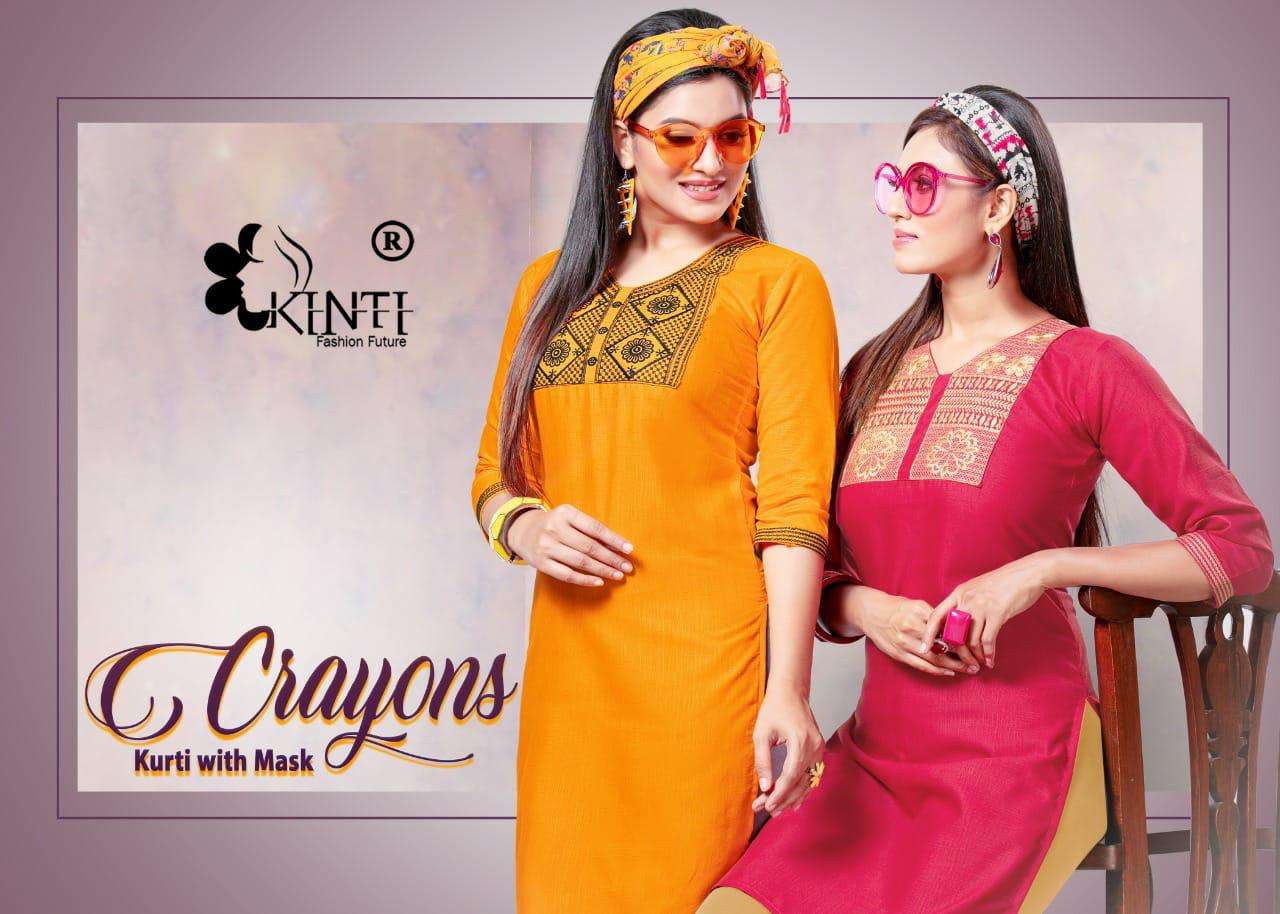 Shangrila Trends Crayons Rayon Cotton Designer Kurtis Collection Wholesale Rate