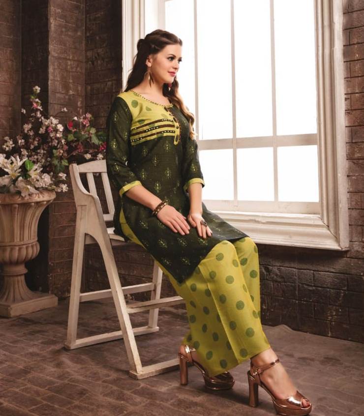 Itrana Saara Cotton Satin Work Kurtis Wholesale Rate