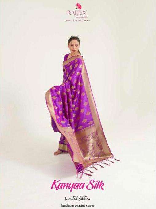 Rajtex Kanyaa Silk Weaving Top Dyed Designer Silk Saree Concept Wholesale