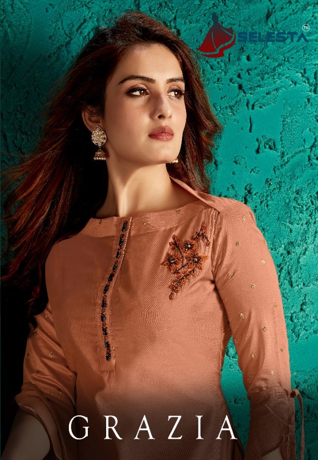 Rangoon Grazia By Kessi Cotton Full Stitch Top And Plazzo Wholesale Supplier Surat