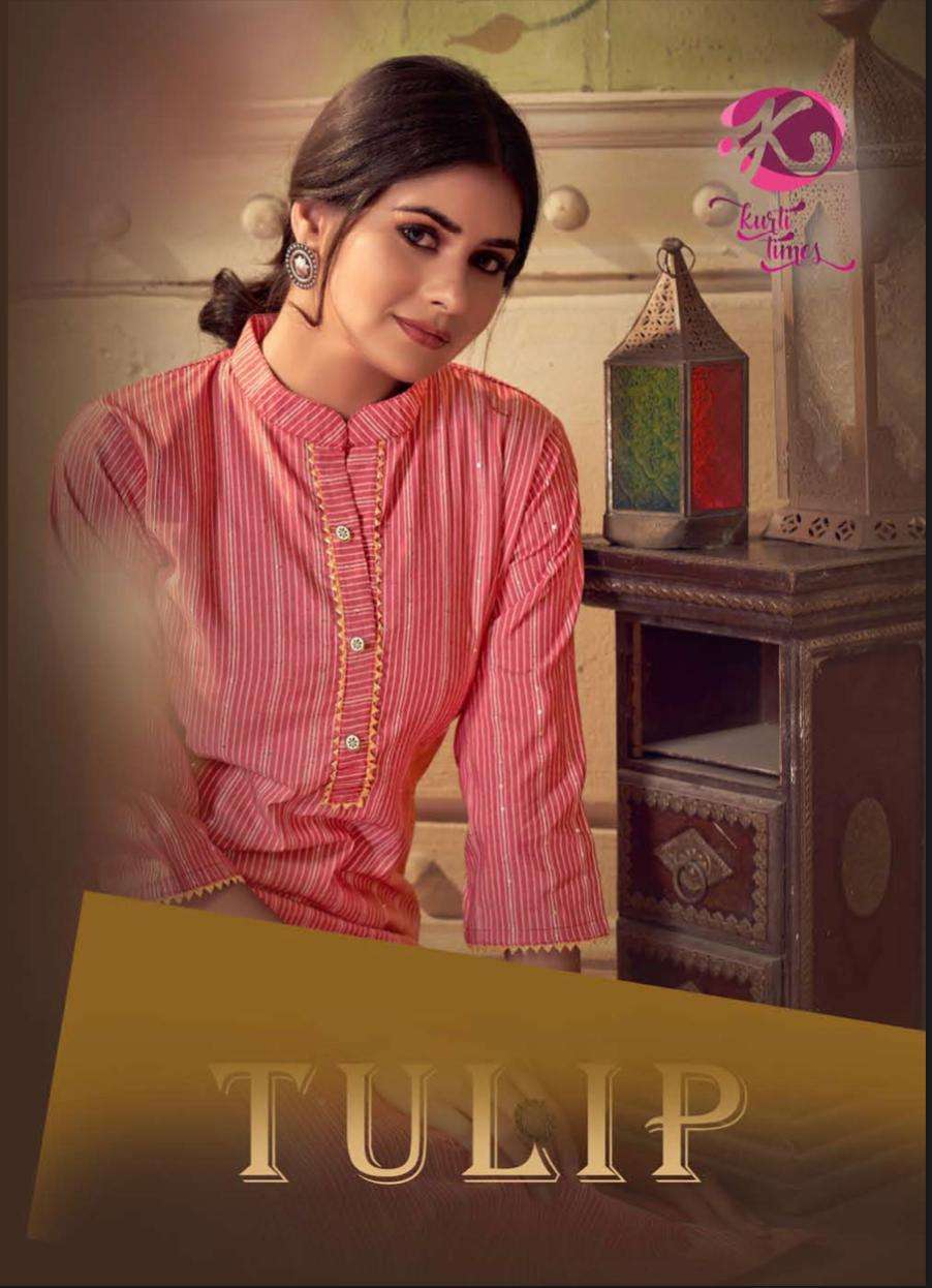 Tips & Tops Tulip Rayon Work Kurtis Wholesaler