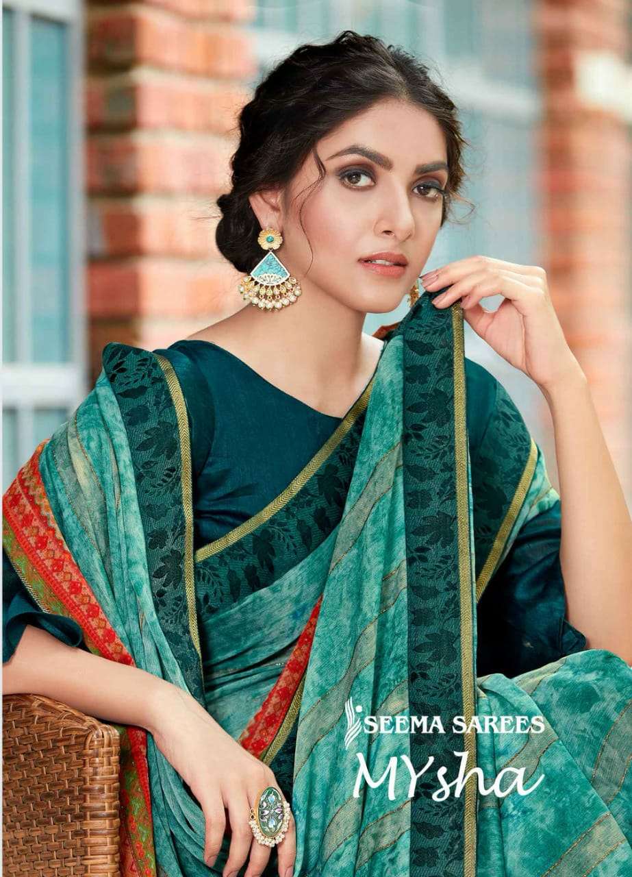 Bela Saree Mysha Paithani Silk Print Saree Catalog Wholesale Rate