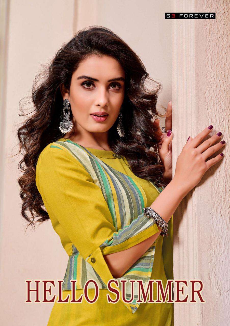 S4u Hello Summer By Shivali Summer Style Kurtas Collection Wholesale Supplier