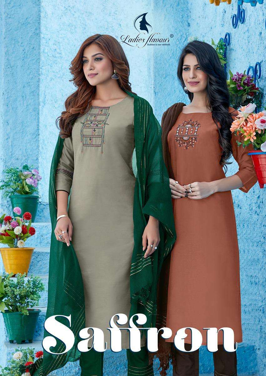 Saffron By Valas Clothing Cotton Print Kurtis Wholesale Rate Seller