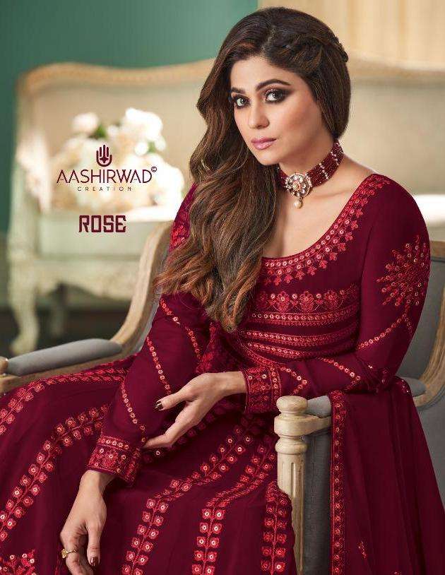 Sanskar Style Rose Silk Work Lehenga Collection Wholesale Rate