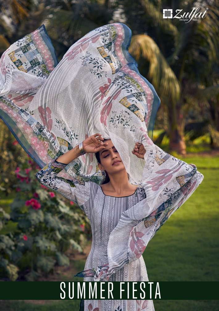 Belliza Designer Studio Present Summer Fiesta Cotton Lawn Printed Collection Of Dress Materials