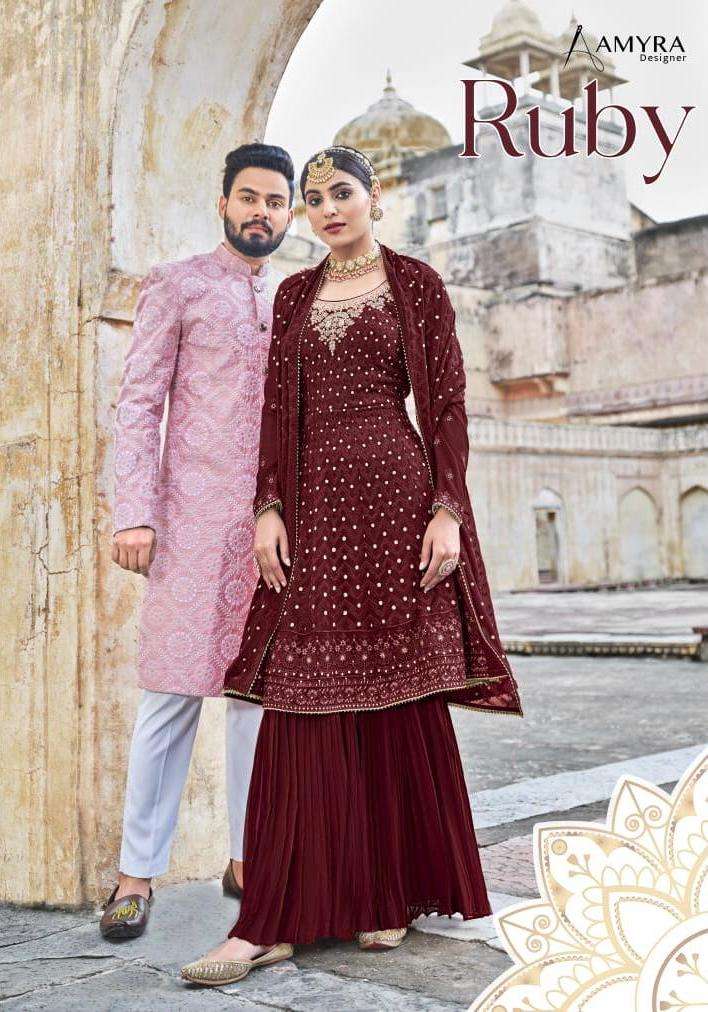 Kaara Suits Ruby Georgette Garara Style Pakistani Salwar Kameez Online Purchace