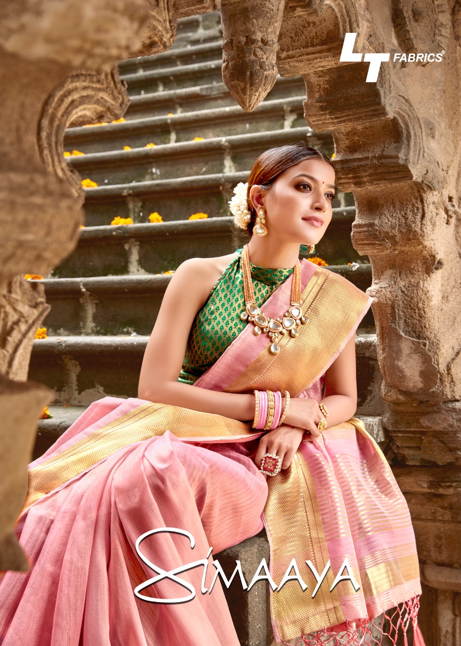 Lt Fabrics Present Simaaya Silk Cotton Rich Look Sarees Collection Wholesale Price