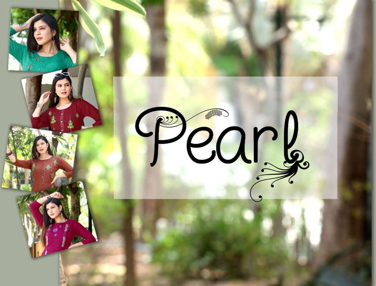 Shruti Presents Pearl Exclusive Designer Ready To Wear Kurtis Supplier Wholesaler Exporter