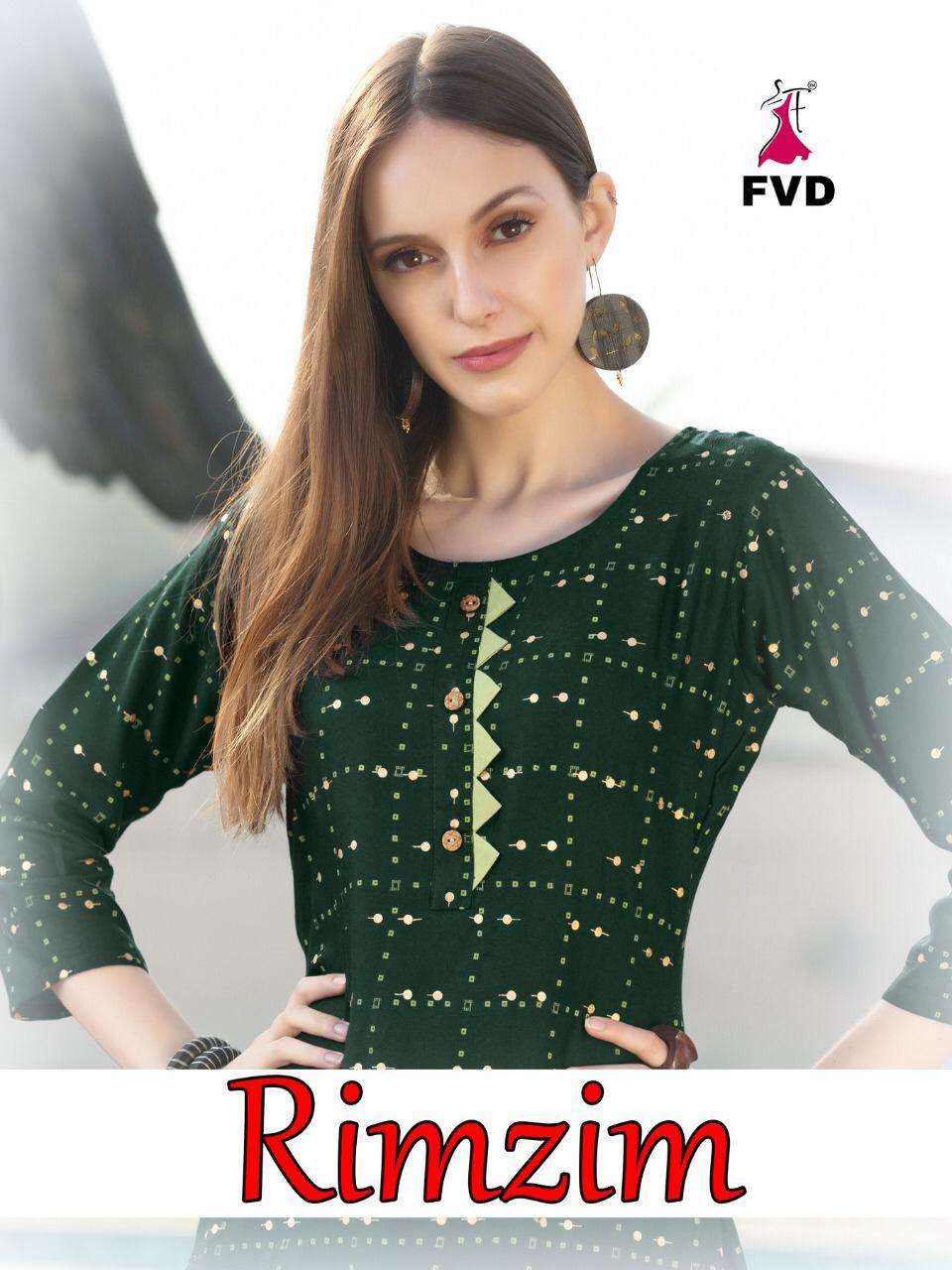 Valas Rimzim Reyon Digital Printed Party Wear Fancy Kurti Wholesale Price