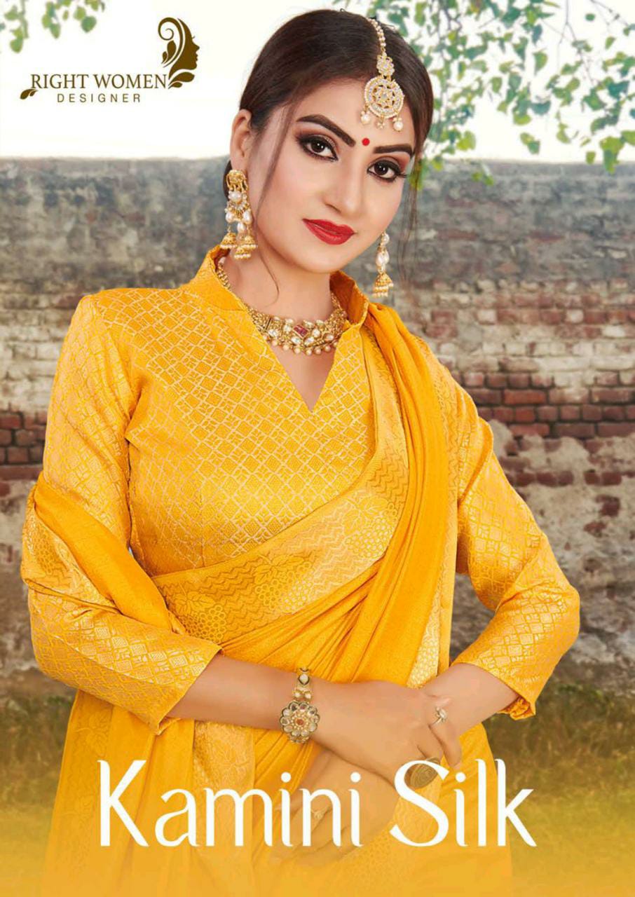 Kayce Trendz Kasmeera Kamini Silk Banaras Silk Casual Dress Materials Wholesale Price