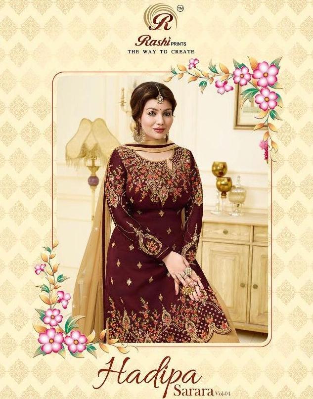 Sarara Vol 4 By Your Choice Georgette Heavy Embroidery Sarara Style Salwar Suit