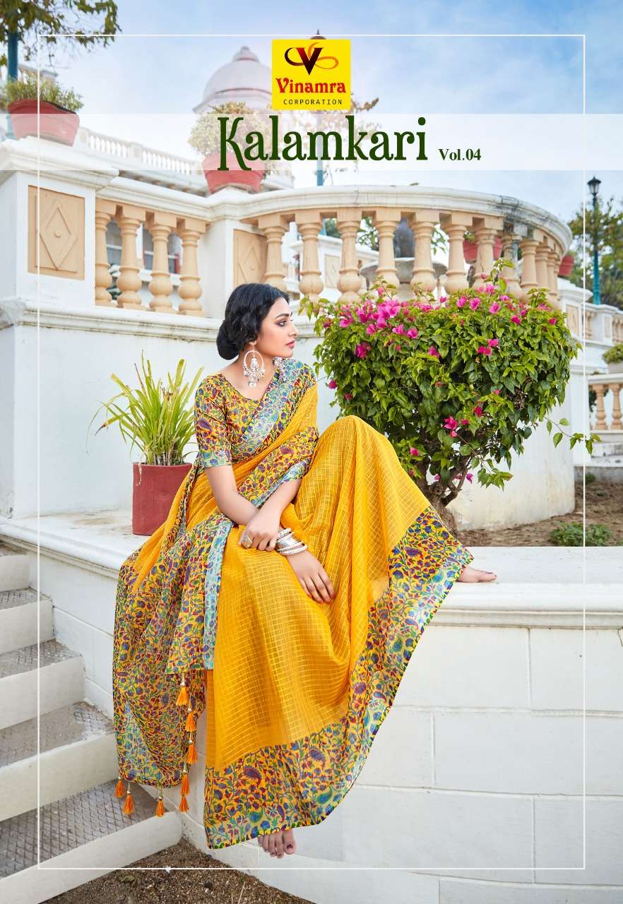 Apple Kalamkari Vol 4 Manipuri Printed Stylish Fancy Saree Collection