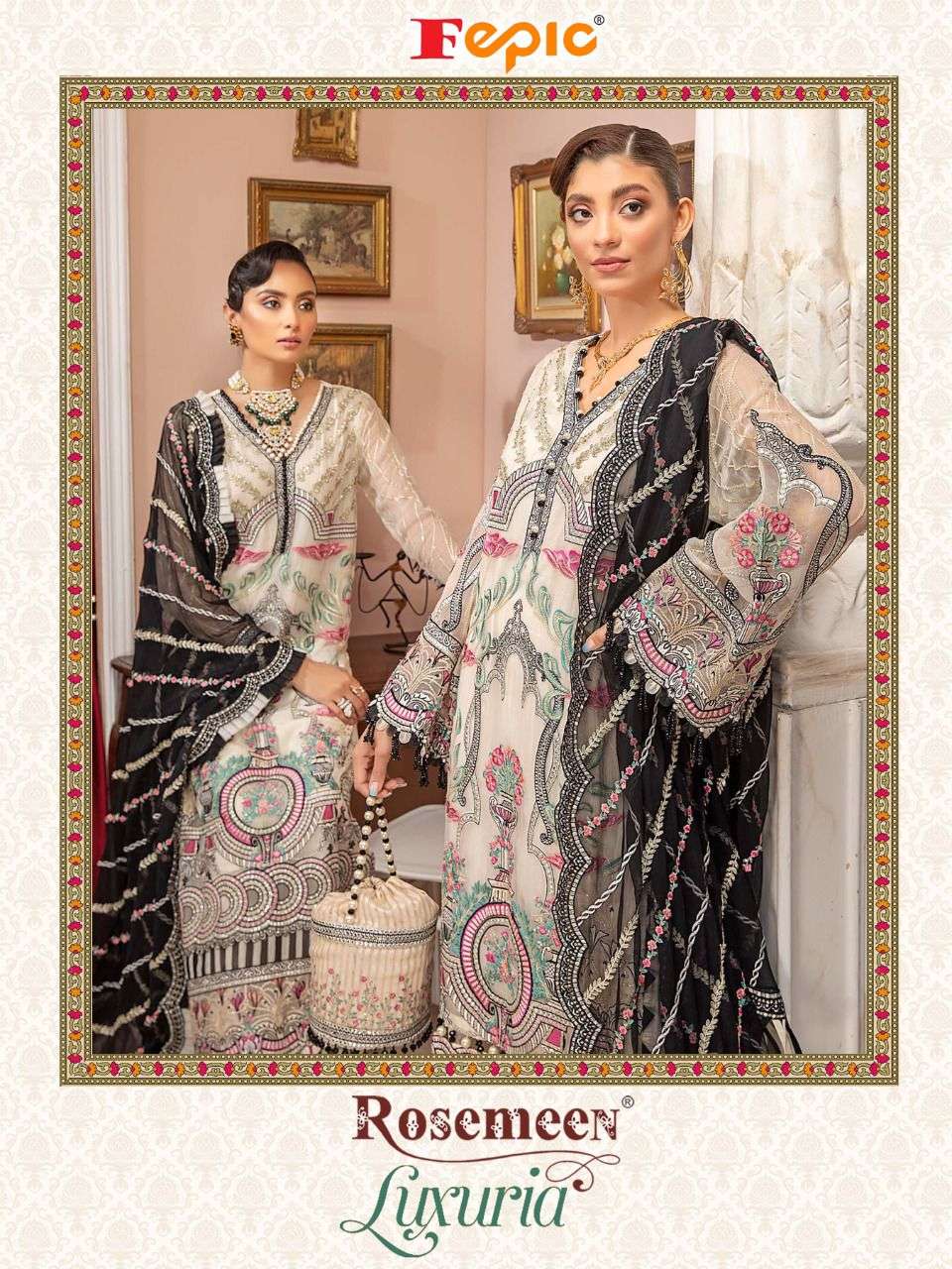 Bela Fashion Presents Luxuria 2502-2508 Designer Pakistani Suits Wholesalers