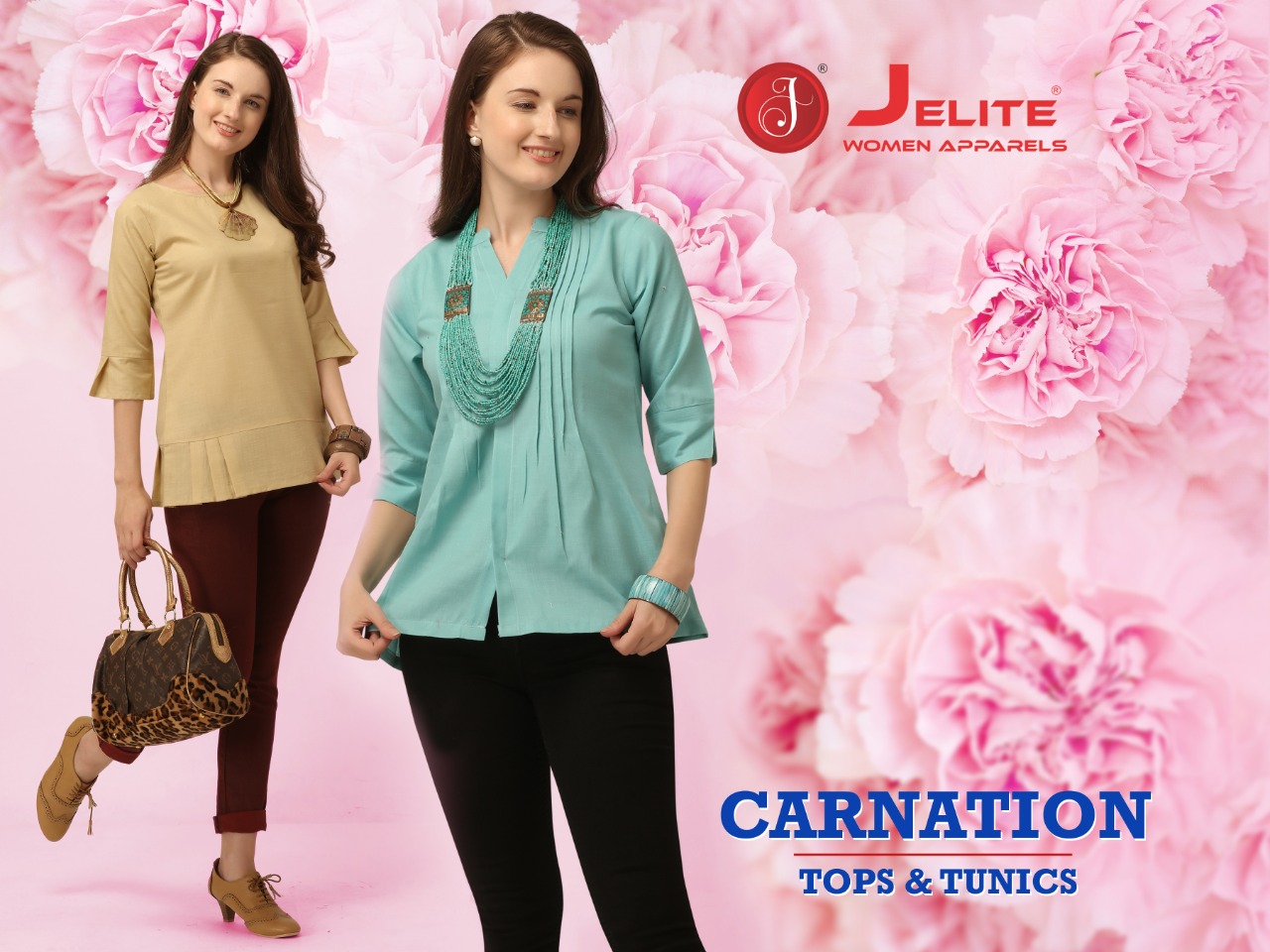 Jinaam Carnation Cotton Silk Exclusive Designer Salwar Kameez Collection