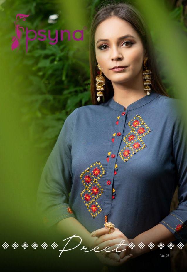 Mittoo Kurti Preet Vol 5 Rayon Long Kurtis Supplier In Surat Online Market