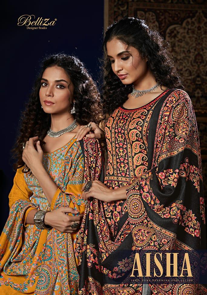 Belliza Designer Aisha Vol 3 Pashmina Print Casual Wear Dress Wholesalers In Surat