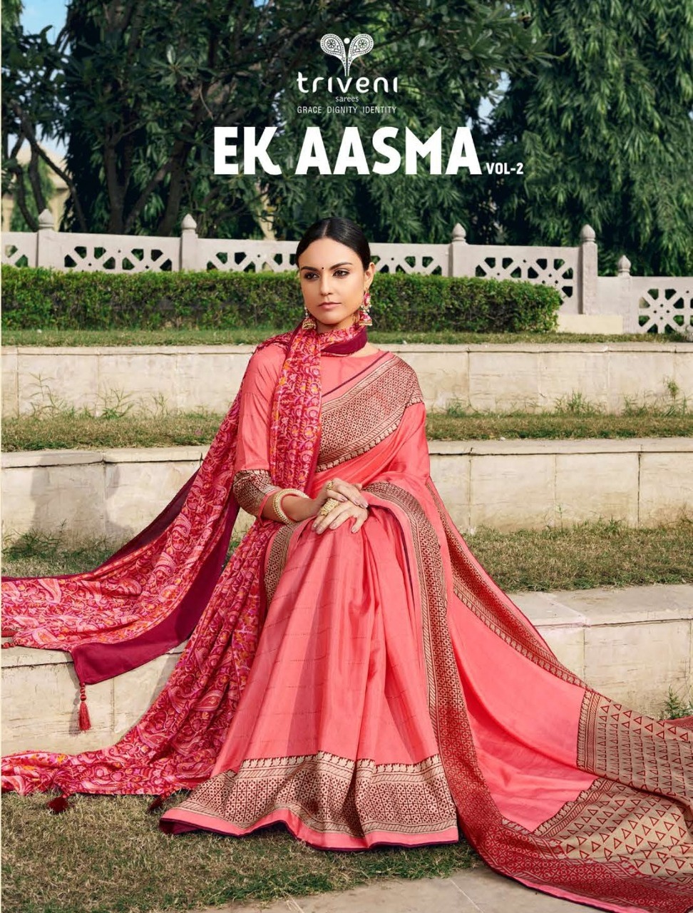 Esta Design Aasma Vol 2 Georgette Printed Sarees Supplier Wholesaler In Surat