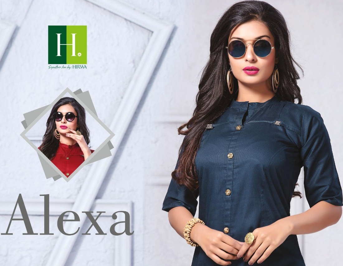 Hirwa Presenting Alexa Cambric Linen Daily Wear Kurti Collection