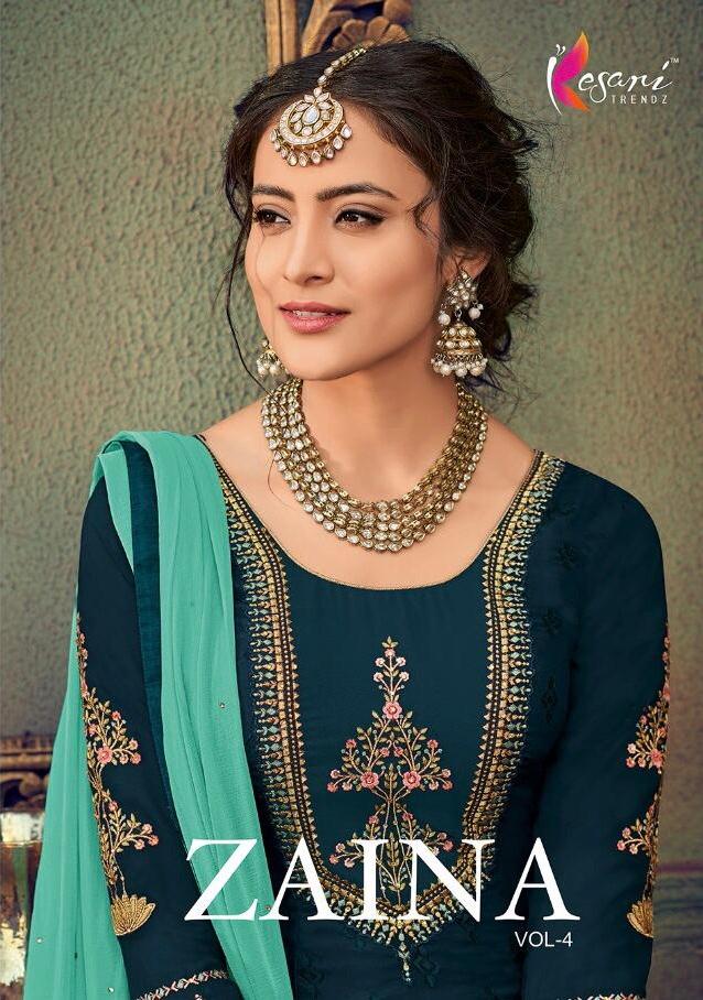 Kesari Trendz Zaina Vol 4 Brasso Exclusive Salwar Kameez In Surat Dealer