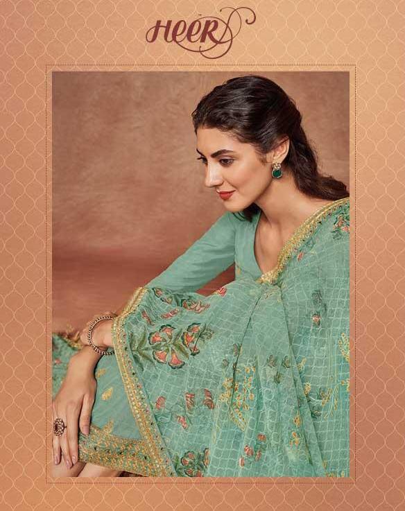 Kimora Heer Vol 52 Dola Silk Jacquard 9501-9508 Series Suit Wholesaler