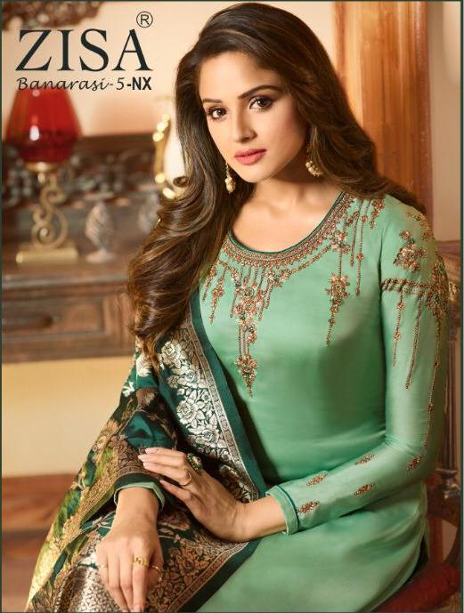 Meera Trendz Zisa Banarasi Vol 5 Nx Traditional Wear Dress Materials In Surat