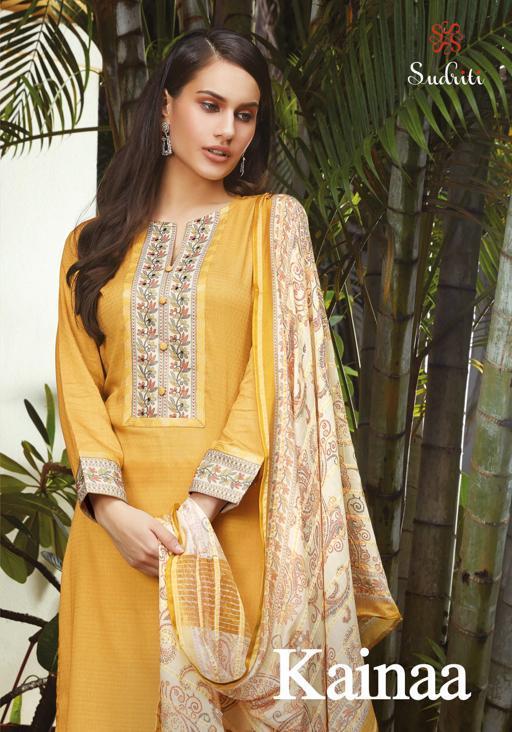 Sahiba Sudriti Launch Kainaa Satin Cotton Looking Indian Salwar Suit