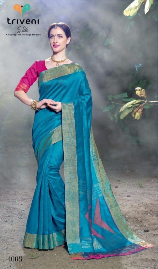 Triveni Assam Silk Vol 1 Casual Wear Silk Saree Catlog Trader In Surat