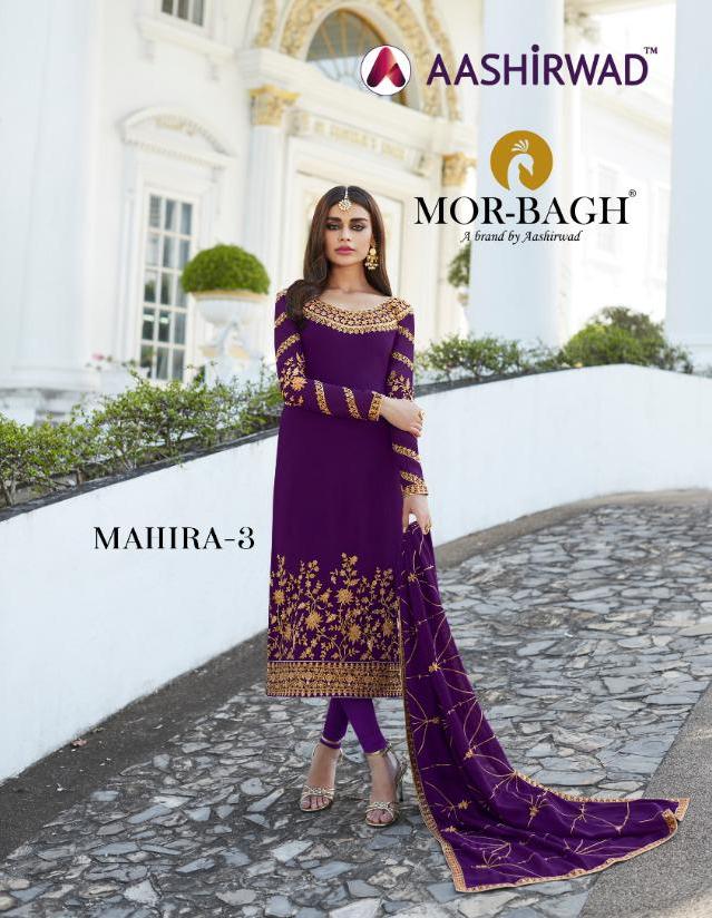 Aashirwad Mahira Vol 3 Real Georgette Party Wear Indian Dress Materials