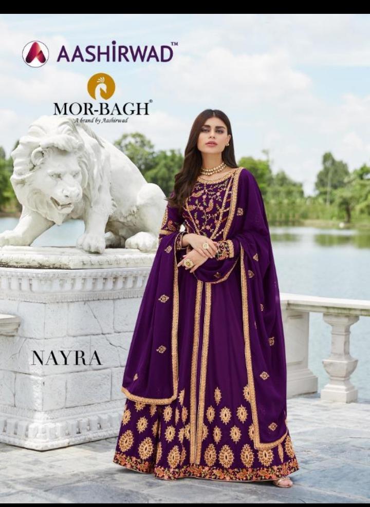 Aashirwad Nayra Real Georgette Designer Party Wear Salwar Suit Collection