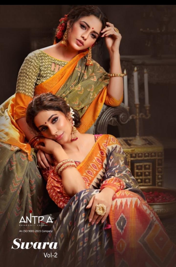 Antra Launch Swara Vol 2 Printed Good Looking Saree Wholesale Price