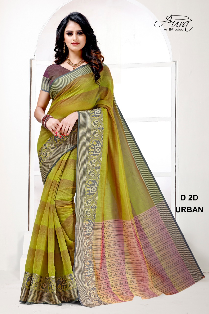 Aura Saree Launch Urban Silk Base Good Looking Saree In Surat Market