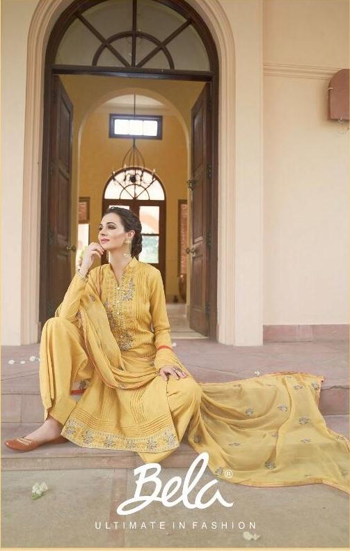 Bela Origin Sumiti Embroidery Work 630 -636 Series Suit In Surat Market