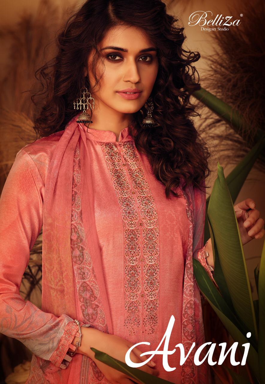 Belliza Designer Studio Avani Crape Digital Print Salwar Kameez In Surat