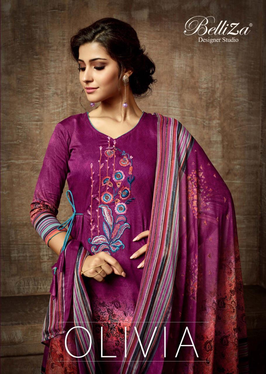 Belliza Designer Studio Olivia Pashmina Digital Style Salwar Kameez In Surat Market