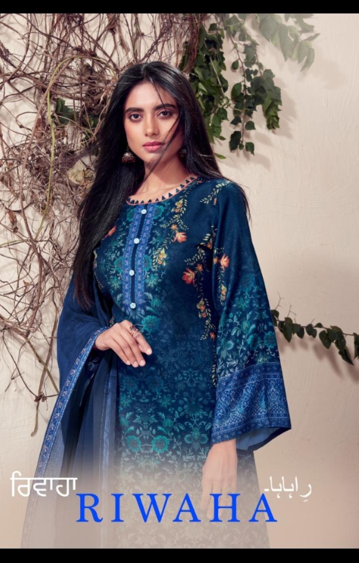 Bipson Prints Launch Riwaha Woollen Pashmina Digital Print Salwar Suit Supplier In Surat