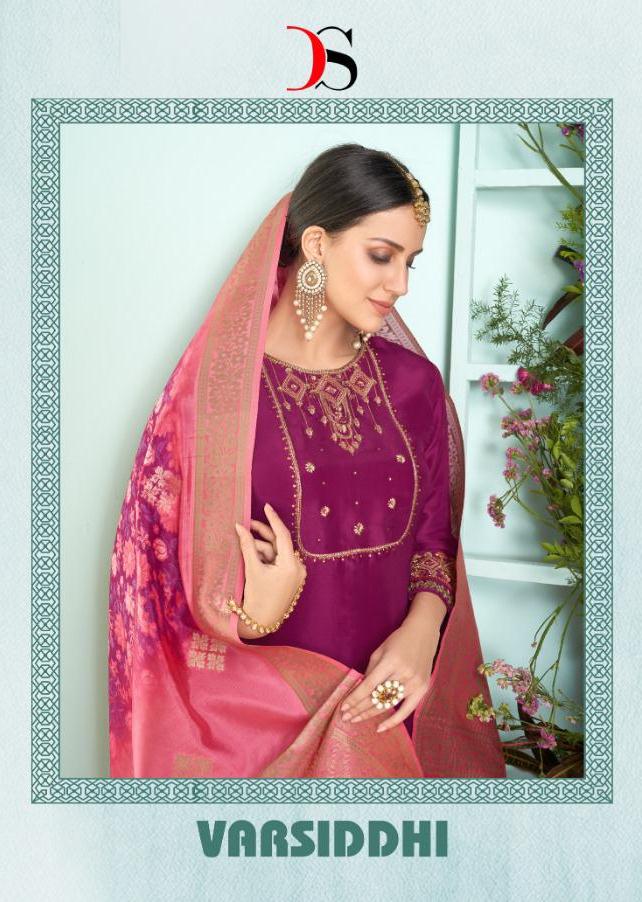 Deepsy Suits Launch Varsidhhi Satin Georgette With Embroidery Heavy Look Suit Trader