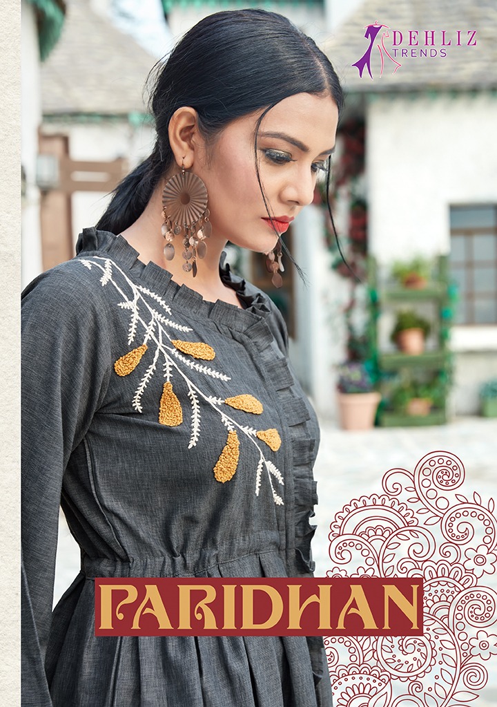 Dehliz Trends Present Paridhan Imported Handwork Ankle Lingth Kurti Dealer