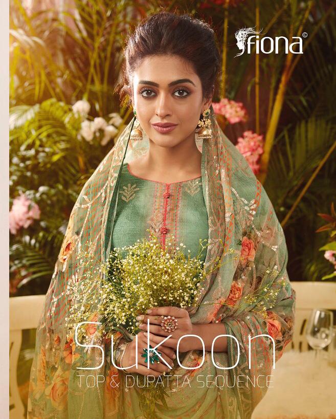 Fiona Sukoon Maslin Digital Print Designer Party Wear Salwar Suit Seller In India