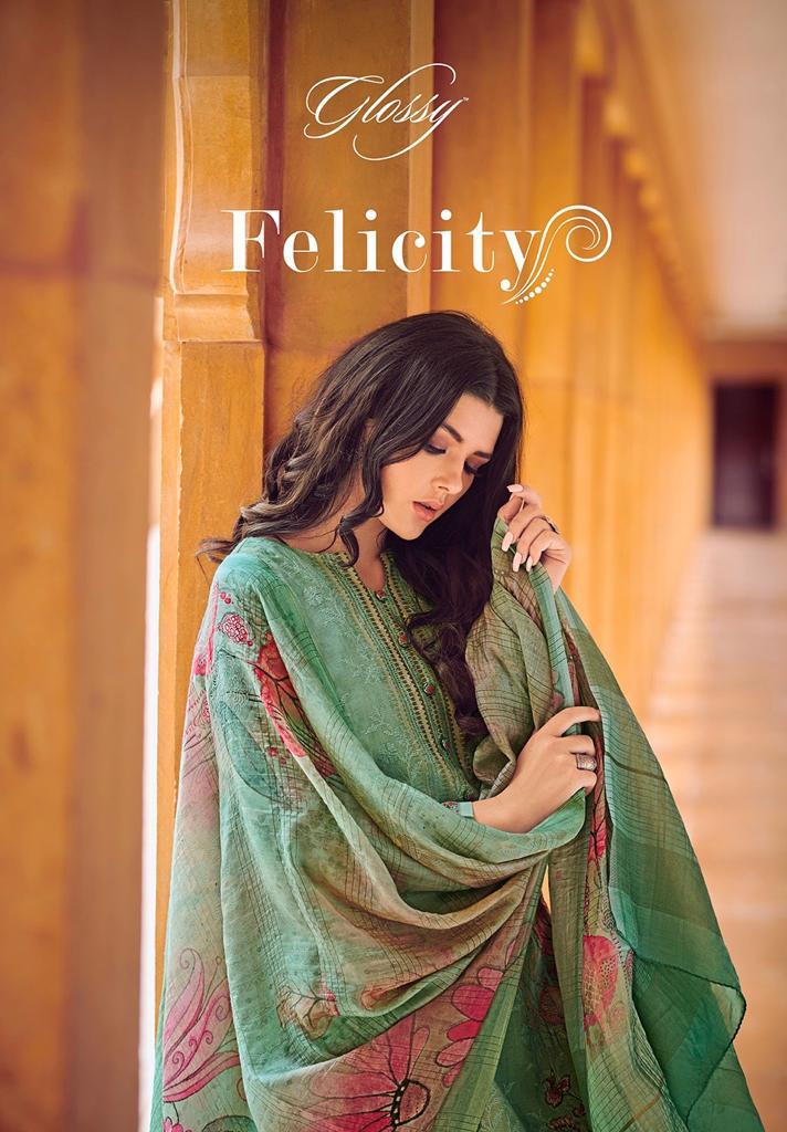 Gloosy Felicity Pure Viscose Silk Digital Print Party Wear Suit In Surat Dealer