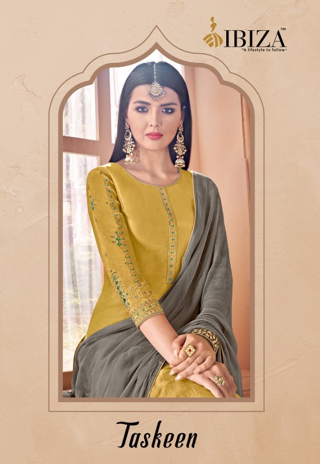 Ibiza Taskeen 327-332 Series Pure Upada Silk Ladies Salwar Suits Catalog