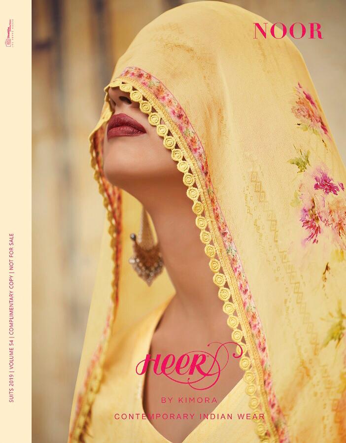 Kimora Heer Vol 54 Georgette 9701-9708 Series Luknowi Work Suit Collection