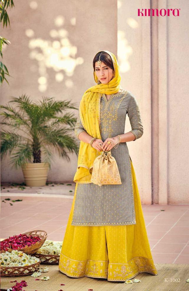 Kimora Launch Kimora Vol 10 Silk Banarasi Butti Work 1001-1007 Series Suit