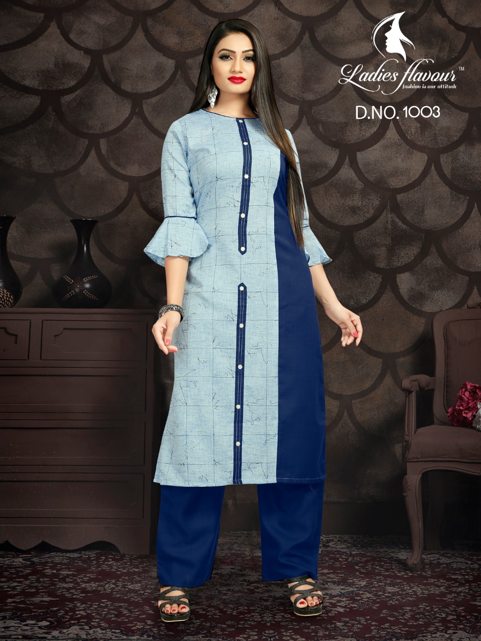 Ladies Flavour Plazzo World Heavy Rayon Exclusive Kurti With Plazzo Seller