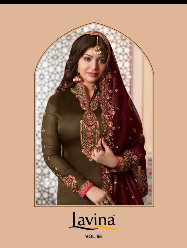 Lavina Launch Lavina Vol 65 Satin Georgette Party Wear Salwar Suit